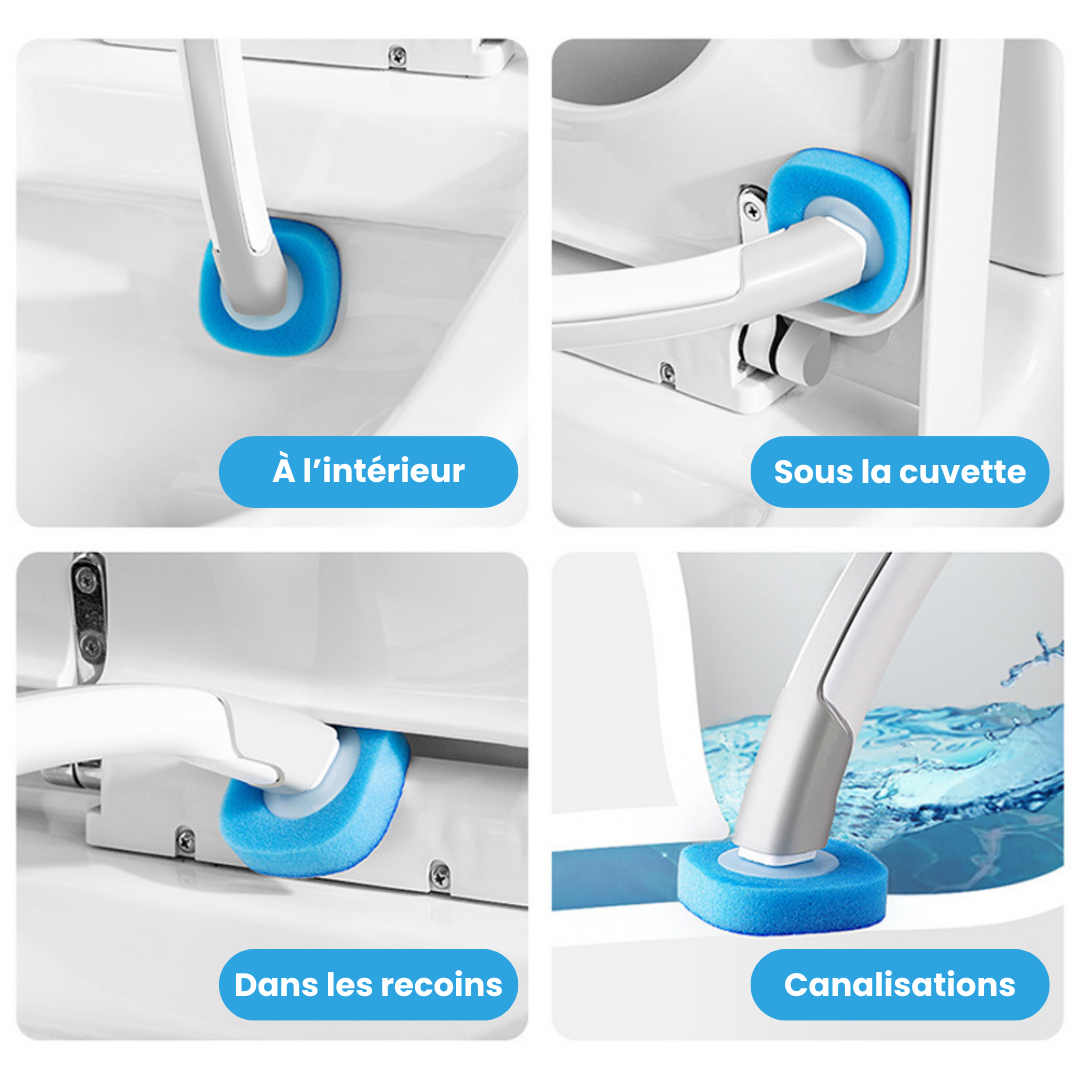Brosse WC avec Support (8 recharges)