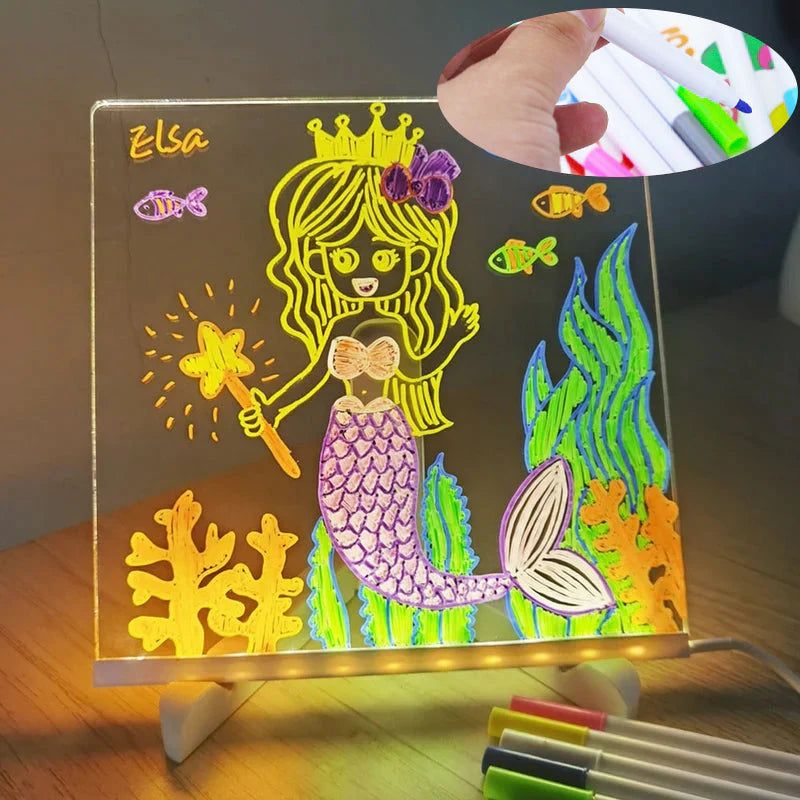 Tablette Lumineuse + 7 Feutres