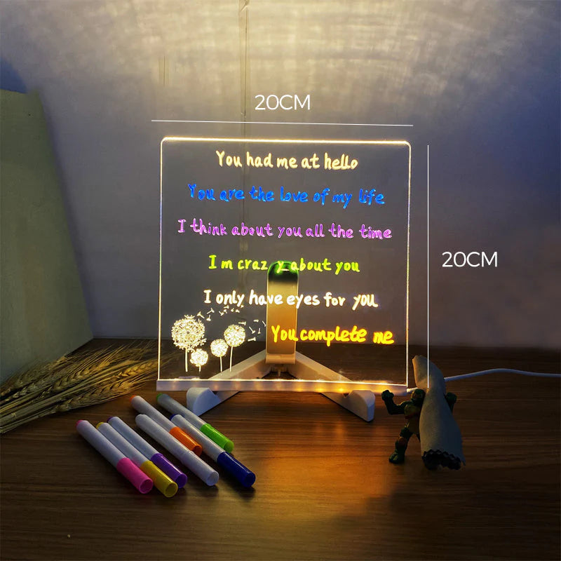 Tablette Lumineuse + 7 Feutres